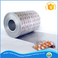 printed treatment aluminum blister foil for pills and capsules packaging