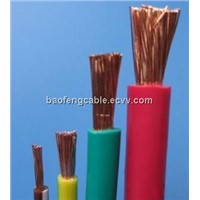 flexible copper conductor pvc insulation electric wire