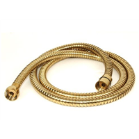 barthroon golden flexible shower hose with brass fitting