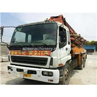 Used condition sany 37m year 2003 concrete pump truck second hand 37m pump truck used truck for slae