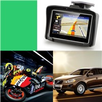 4.3" Moto GPS With Bluetooth Helmet Headset Car Motorcycle GPS Navigation