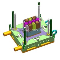 crate mould injection machine, recycle material crate molding technology