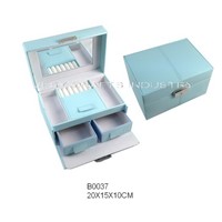 light blue jewelry packaging box (B0037)