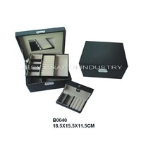 Leather jewelry box(B0040)