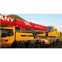 Used condition Sany QY50 50t truck crane year 2013 low working second hand sany 50t mobile crane