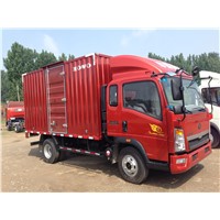 HOWO light duty 4X2 cargo truck, Van truck stocage truck, container truck