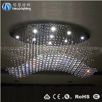 Hot sale luxury crystal big hotel chandeliers pendant lamp for hotel project