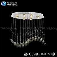 whole-sale modern LED crystal dining pendant lamp chandeliers for restaurant