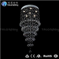 modern luxury crystal chandeliers LED pendant lamp for living room decoration