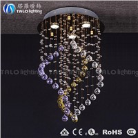 modern Chinese K9 crystal chandelir LED pendant lamp for home decoration