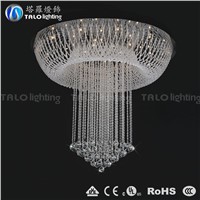 2015 fashion modern round crystal chandelir LED ceiling lamp