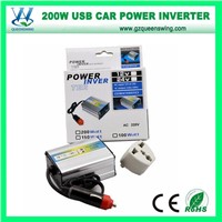 USB 200W Car Power Inverter with Cigerette Lighter Plug (QW-200MUSB)