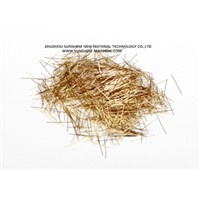 micro brass/copper coated steel fiber for construction