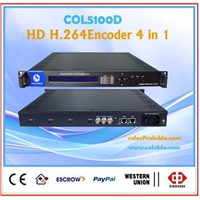 catv equipment digital catv mpeg4 h.264 hd 4 in 1 encoder encoder full hd 1080p encoder COL5100D