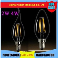 2015 Edison 2W 4W E12 E14 E27 LED Bulbs Light High Bright 120LM/W Warm White 2700K LED Lamp