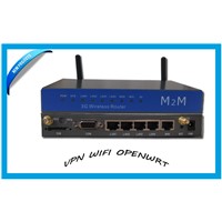 Low price M2M Industrial 4G LTE router oprnwrt Wan VPN Port bus car Router wifi hotspot