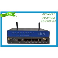 Openwrt Industrial Wireless USB 3G HSPA+ Router with SIM Slot / support WiFi VPN serial GPS