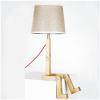 Special design art decoration wooden table lamp