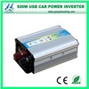 500W Power Inverter with Battery Clip & Car Lighter Plug (QW-500MUSB)