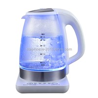 Glass kettle with base and blue light(Model No.: M-GK2003T)