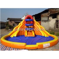 Inflatable Slide with Water Pool