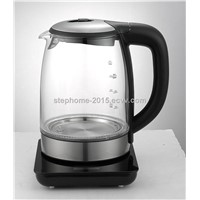 Nice design glass kettle with LCD display panel(Model No.: M-GK2001T-LCD)