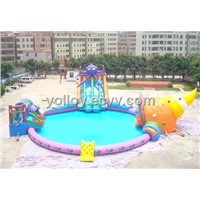 floating inflatable water park toy for water sport