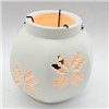 Six Corner Ceramic Candle Lantern, candle lamp, tealight holder