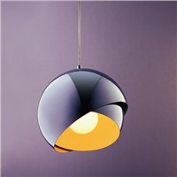 Elegant and stylish round  polished chrome modern chandiler light