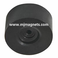 Plastic bonded ferrite permanent magnet