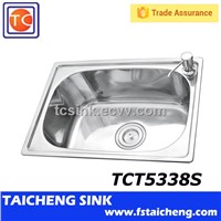 Stainless Steel Single Bowl Kitchen Sink TCT5338S
