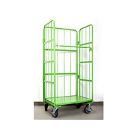 Foldable steel roll container RC1001
