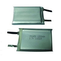 3.7V 1200mAh rechargeable lithium battery cell
