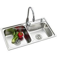 Hot Sell Double bowl Stainless Steel Kitchen Sink(Model No.:7139)