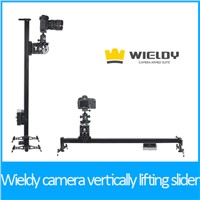 vertically lifting DSLR video camera slider with 90cm