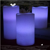 Hot sale decorative real wax flameless battery LED candle for decoration