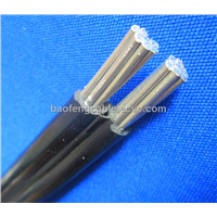 Duplex ABC cable PE insulation cable with one aluminum conductor cable