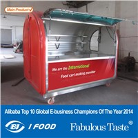 Best quality fast food carts used stainless steel food trailer