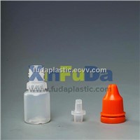 Plastic child-proof eye dropper bottle