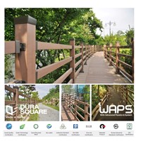 [WAPS] DURA SQUARE - Wood Plastic Composite(WPC), Aluminum Profile, Railing, Fence, Pergola