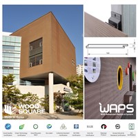 [WAPS] WOOD SQUARE - Wood Plastic Composite(WPC) Sidding, Cladding, Building Exterior