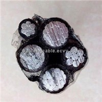Factory supply Aluminum Conductor XLPE/PE/PVC Insulation Service drop Cable/ Aerial Bundle Cable
