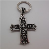 Custom Metal key chain cross key ring