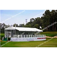 Outdoor Event Tent equipped with Glass Wall