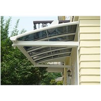 Wholesale Window Awnings with Aluminum Frame and Polycarbonate Solid Panel Roof