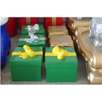 Fiberglass christmas decoration,fiberglass christmas gift box