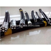 PVC insulated aerial bundle abc cable