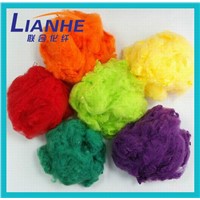 dope dyed colored recycle polyester fiber