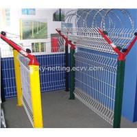 358 Anti Climb Military Prison Airport Bend Welded Mesh Security Fence ( factory price)