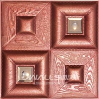 Classic 3D carved leather Wall panel board for wall decoration 1040